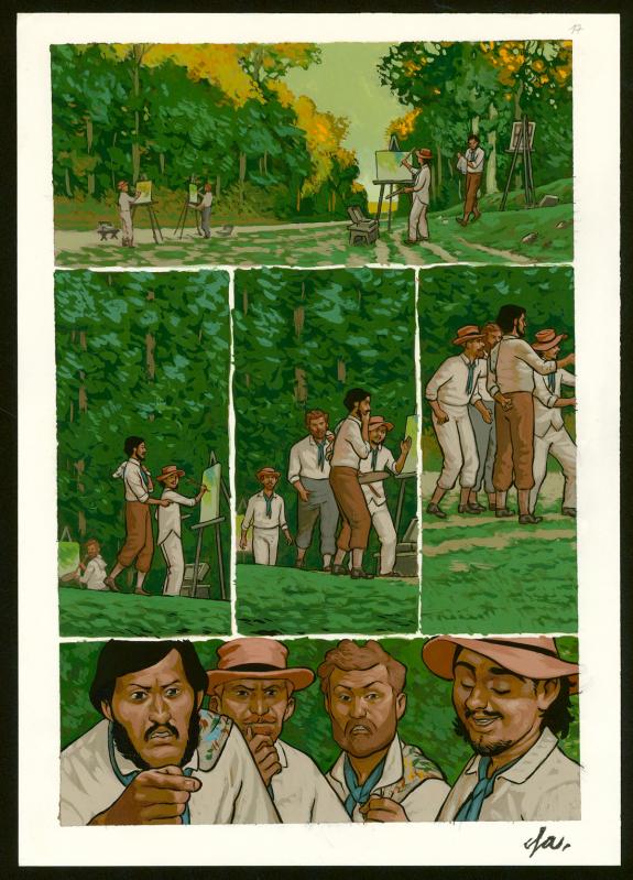Efa - Monet, nomade de la couleur , Planche originale n°17