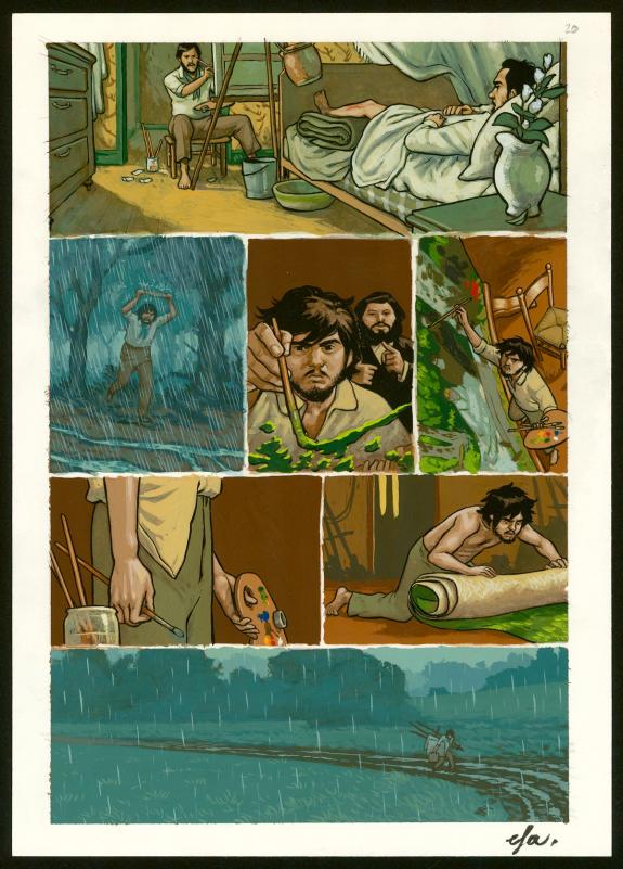 Efa - Monet, nomade de la couleur , Planche originale n°20