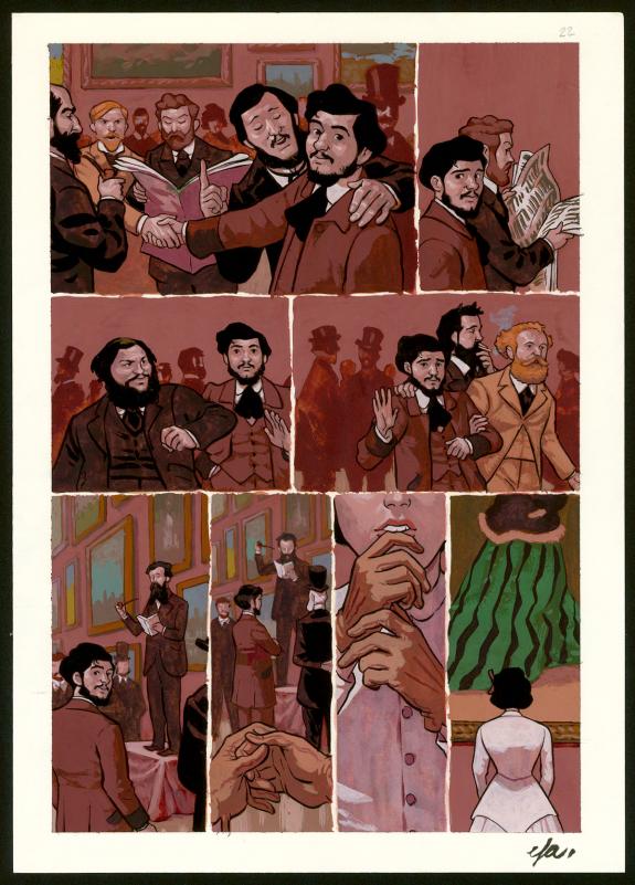 Efa - Monet, nomade de la couleur , Planche originale n°22