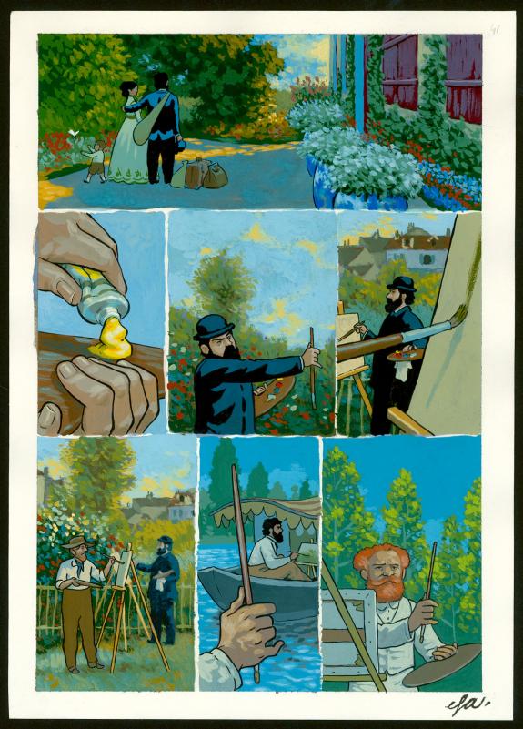 Efa - Monet, nomade de la couleur , Planche originale n°41