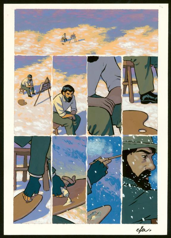 Efa - Monet, nomade de la couleur , Planche originale n°46