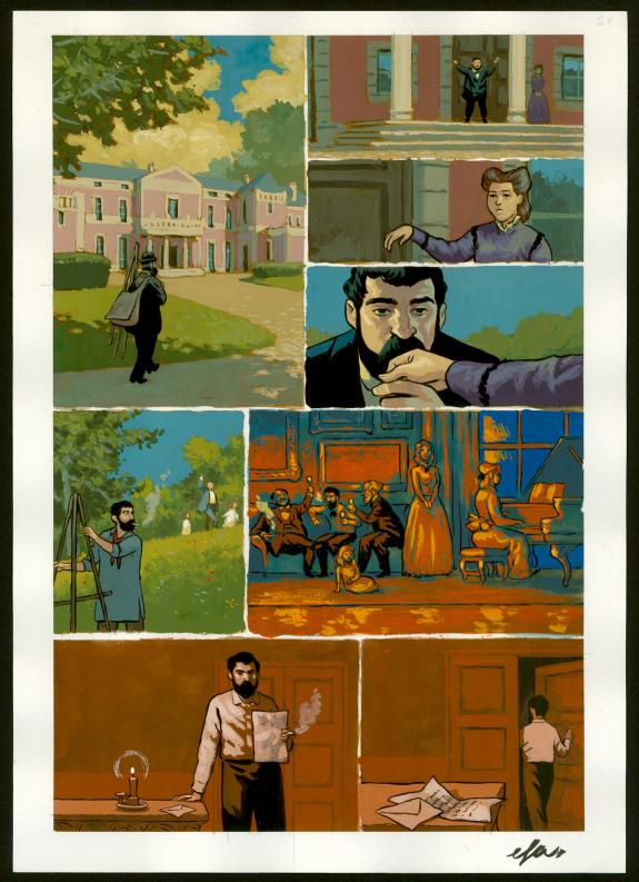 Efa - Monet, nomade de la couleur , Planche originale n°51