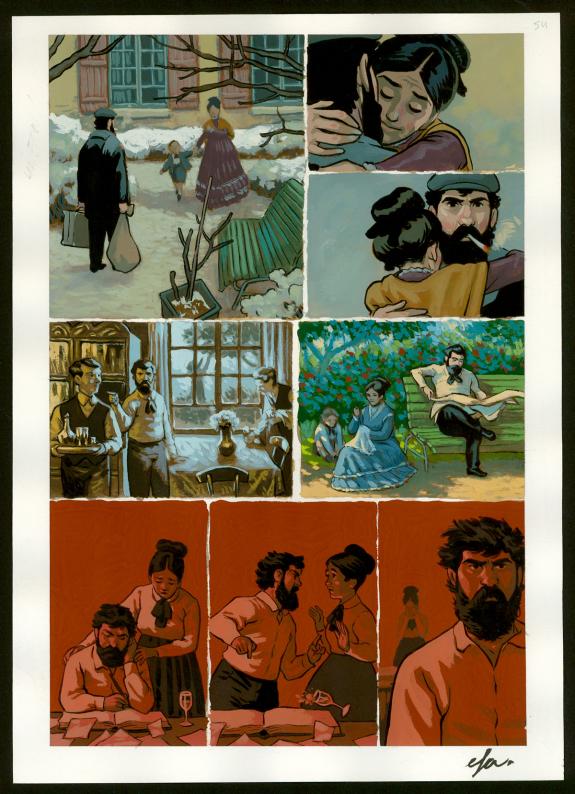 Efa - Monet, nomade de la couleur , Planche originale n°54