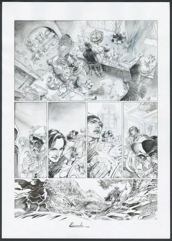 Juan Luis Landa - Arthus Trivium, La jeune captive , Planche