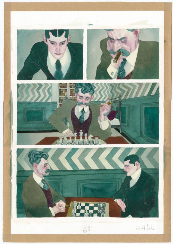 David Sala - Le Joueur d'échecs, Planche originale n°68