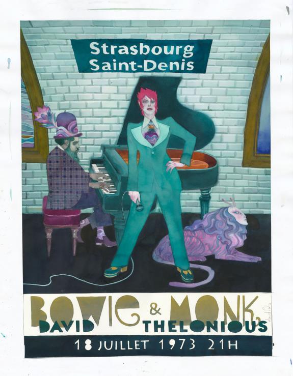 David Sala - Illustration originale, hommage à David Bowie