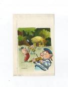 Laurent Vicomte - 3 petits cochons dessin n/b+ couleur