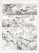 Benoit Du Peloux - Triple galop, Tome 9, Planche originale 