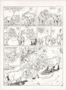 Benoit Du Peloux - Triple galop, Tome 9, Planche originale 