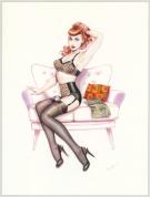 Maly Siri - Pin-up Art, Illustration originale intitulée "In
