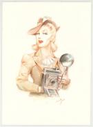 Maly Siri - Pin-up Art, Illustration originale intitulée "Di
