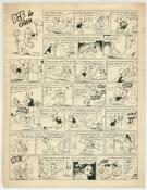 Rmas - pif, Planche originale - Pif Le chien - déchirures et